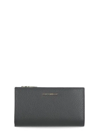 Coccinelle Metallic Soft Wallet In Black