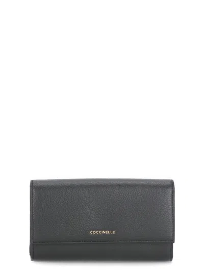 Coccinelle Metallic Soft Wallet In Black