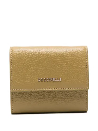 Coccinelle Metallic Soft Wallet In Brown