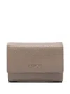 Coccinelle Metallic Soft Wallet In Brown