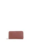 Coccinelle Metallic Soft Wallet In Burgundy
