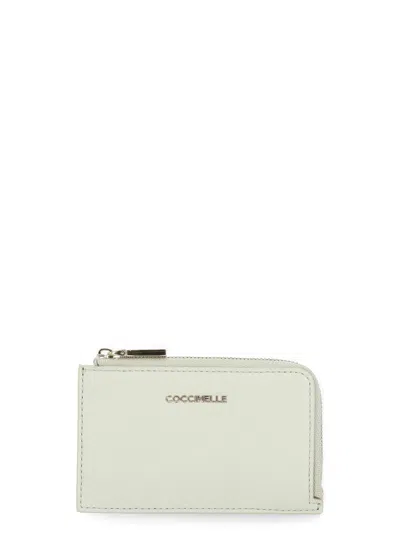 Coccinelle Metallic Soft Wallet In White