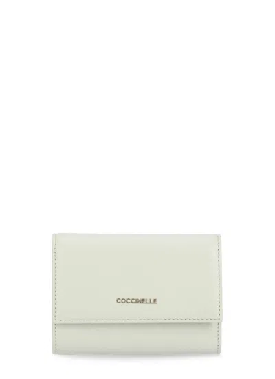 Coccinelle Metallic Soft Wallet In White