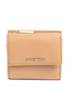 Coccinelle Metallic Soft Wallet In Neutrals