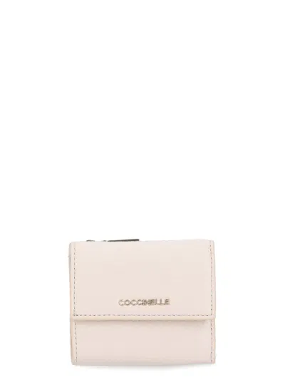 Coccinelle Metallic Soft Wallet In Pink
