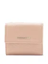 Coccinelle Metallic Soft Wallet In Pink