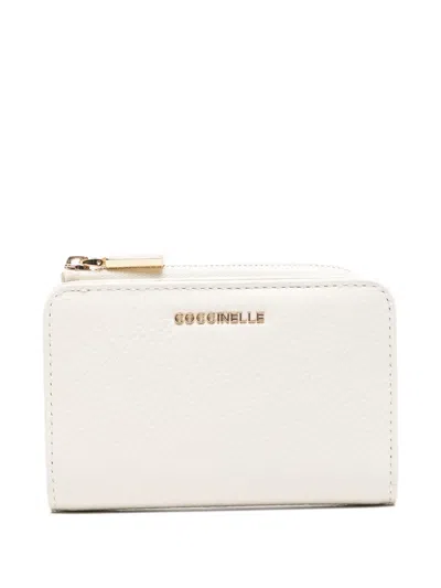 Coccinelle Metallic Soft Wallet In White