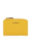 Coccinelle Metallic Soft Wallet In Yellow