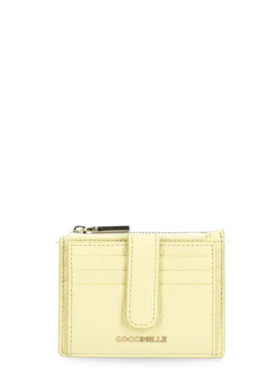 Coccinelle Metallic Soft Wallet In Yellow