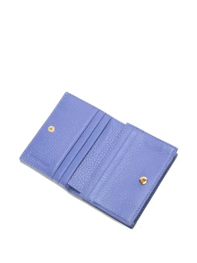 Coccinelle Metallic Wallet In Blue