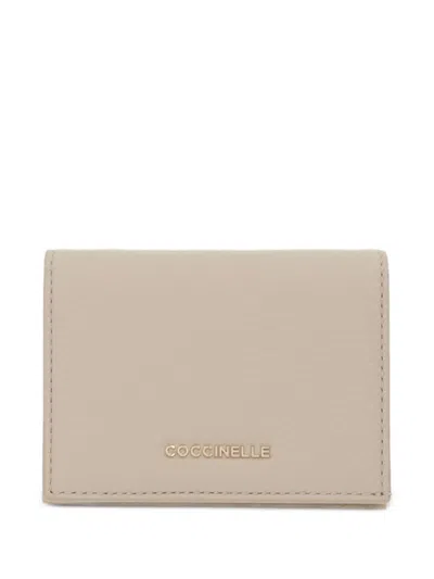 Coccinelle Metallic Wallet In Neutral