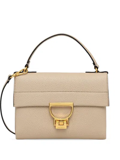 Coccinelle Mini Arlettis Satchel Bag In Neutral