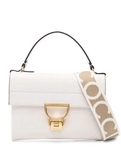 Coccinelle Mini Arlettis Tote Bag In White