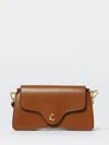 Coccinelle Mini C-me Logo-plaque Shoulder Bag In Brown