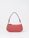 Coccinelle Zippered Shoulder Bag In 粉色