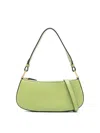 Coccinelle Mini Bag Grained Leather In Green