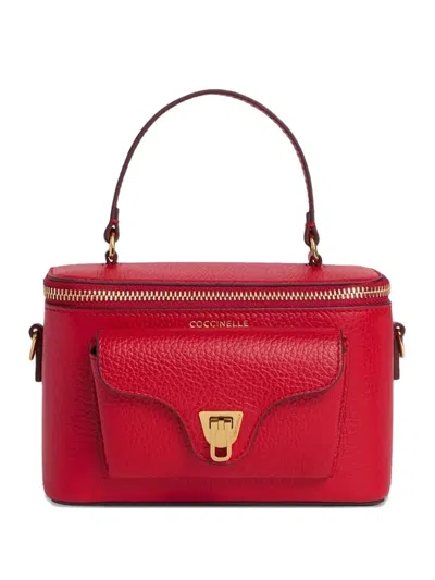 Coccinelle Mini Beat Generation Tote Bag In Red