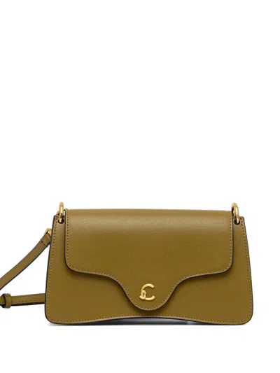 Coccinelle Mini C-me Cross Body Bag In Green