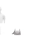 Coccinelle Mini C-me Leather Tote Bag In Gray