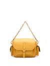 Coccinelle Mini Campus Shoulder Bag In Yellow