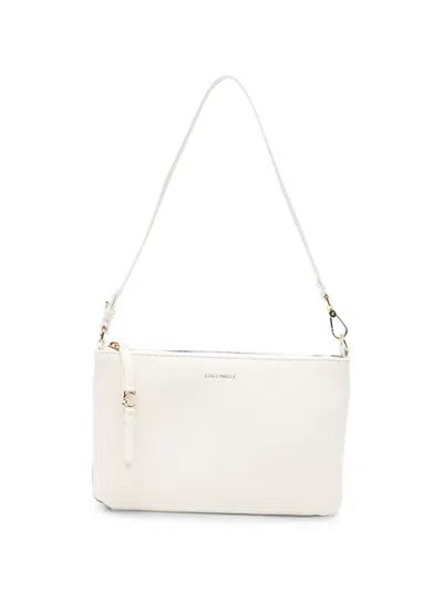 Coccinelle Mini C-easy Grained Clutch Bag In White