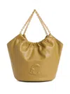 Coccinelle Mini Chain-handles Tote Bag In Yellow