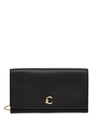 Coccinelle Mini C-me Light Logo-plaque Cross Body Bag In Black