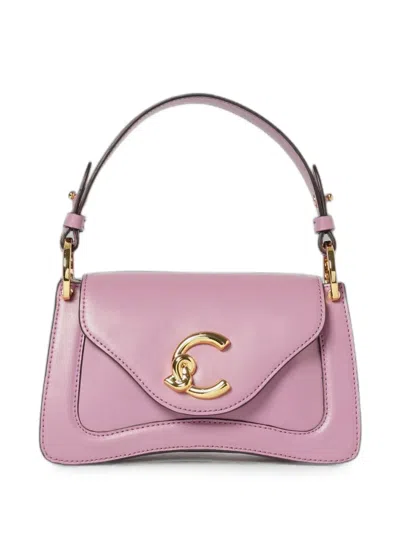 Coccinelle Mini C-me Shoulder Bag In Purple