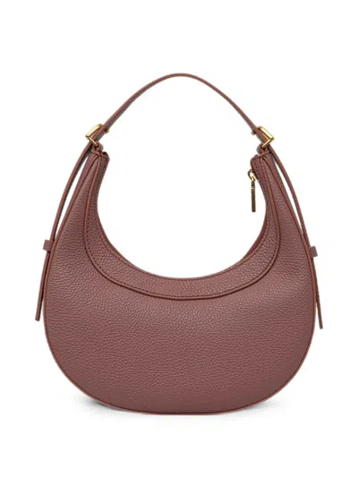 Coccinelle Mini  Whisper Grained Leather Tote Bag In Brown