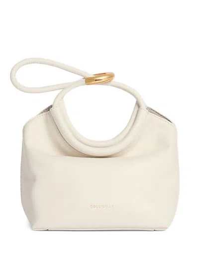 Coccinelle Mini Finn Shoulder Bag In White
