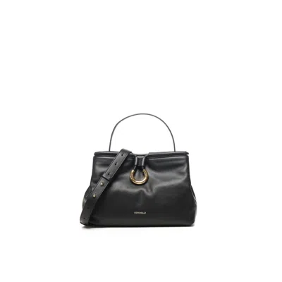 Coccinelle Mini Leather Bag In Black
