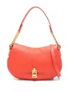 Coccinelle Mini Magie Shoulder Bag In Orange