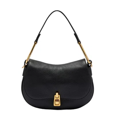 Coccinelle Mini Magie Soft Top-handle Bag In Black