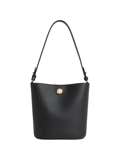 Coccinelle Mini Nikla Leather Shoulder Bag In Black