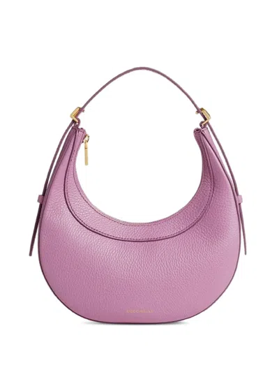 Coccinelle Mini Whisper Shoulder Bag In Purple