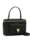 Coccinelle Mini Zip-top Satchel Bag In Black