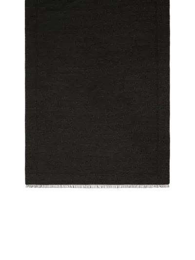 Coccinelle Modal And Silk Blend Scarf In Black