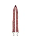 Coccinelle Monogram-jacquard Shoulder Strap In Pink