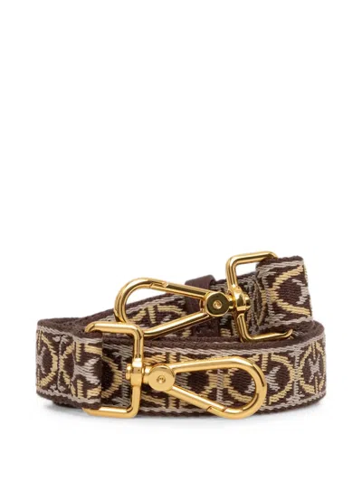 Coccinelle Monogram-pattern Jacquard Shoulder Strap In Multi