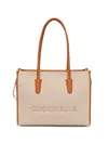 Coccinelle 미르타 엠보스드 토트 백 In Brown