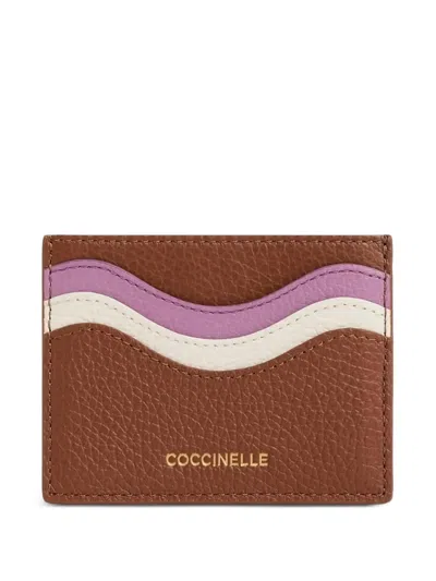 Coccinelle Nami Wave-detail Wallet In Brown