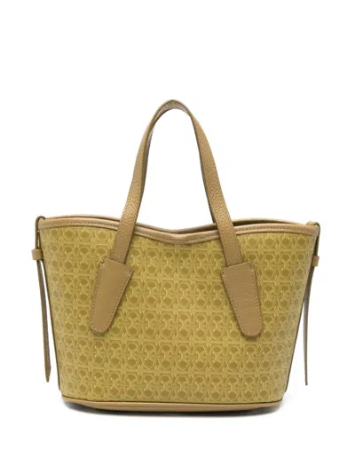 Coccinelle Never Without Monogram-print Tote Bag In Green
