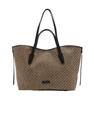Coccinelle New Never Without Bag Bicolor Straw Large