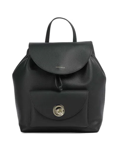 Coccinelle Nikla Leather Backpack In Black