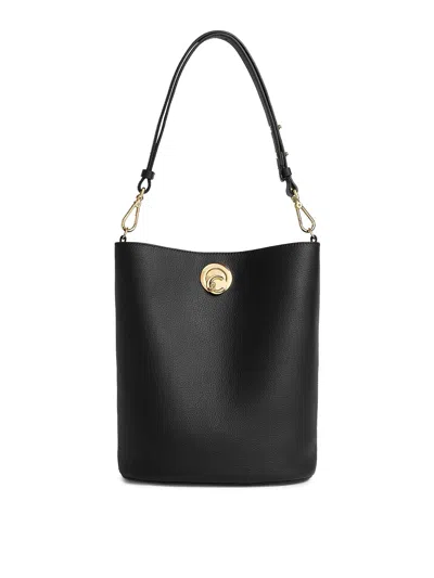 Coccinelle Nikla Medium Leather Bag In Brown