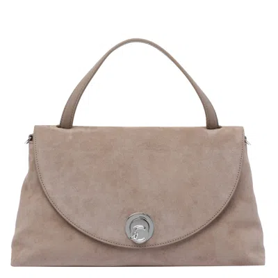 Coccinelle Nikla Suede Handbag In Gray