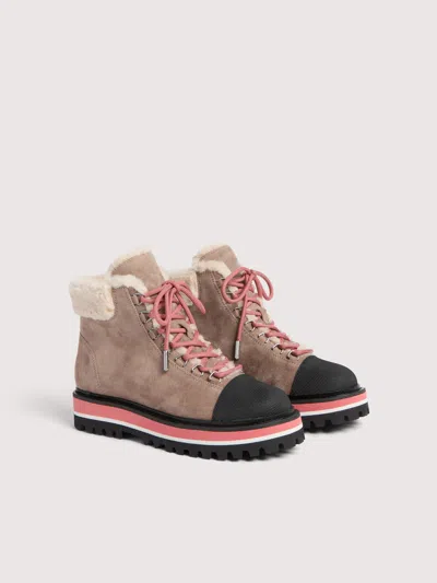 Coccinelle Nora Bimaterial Suede In Animal Print