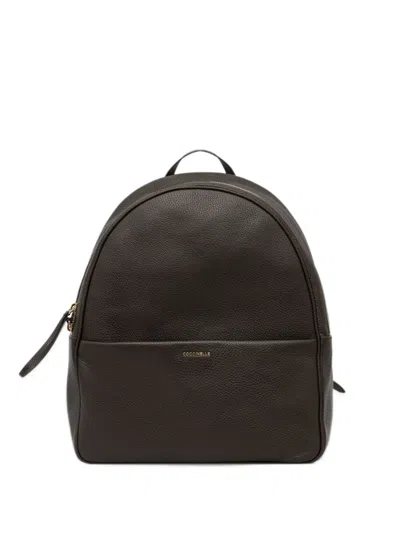 Coccinelle Nory Grained-leather Backpack In Black