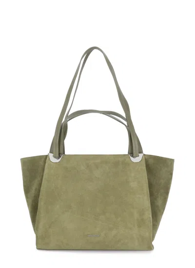 Coccinelle Oliver Suede Bag In Green