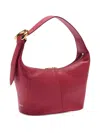 Coccinelle Oval Buckle Tote Bag In Red